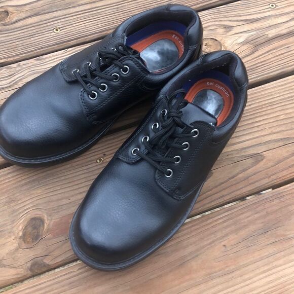 Dr. Scholls Careers Dave Men's Black Leather - Picture 2 of 11